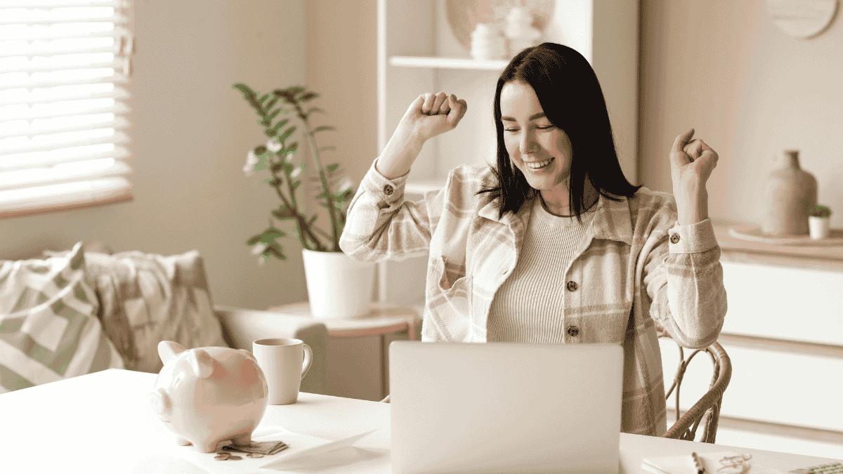 woman is happy with her saving on Colorado HSA tax deduction