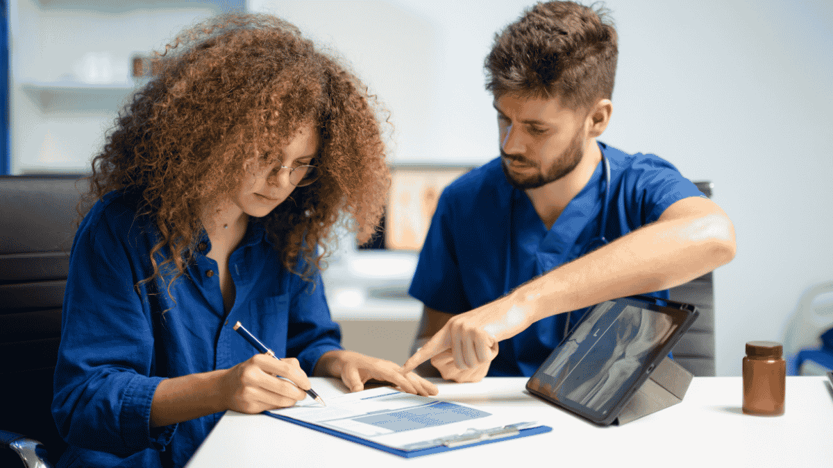 picture of health insurance papers