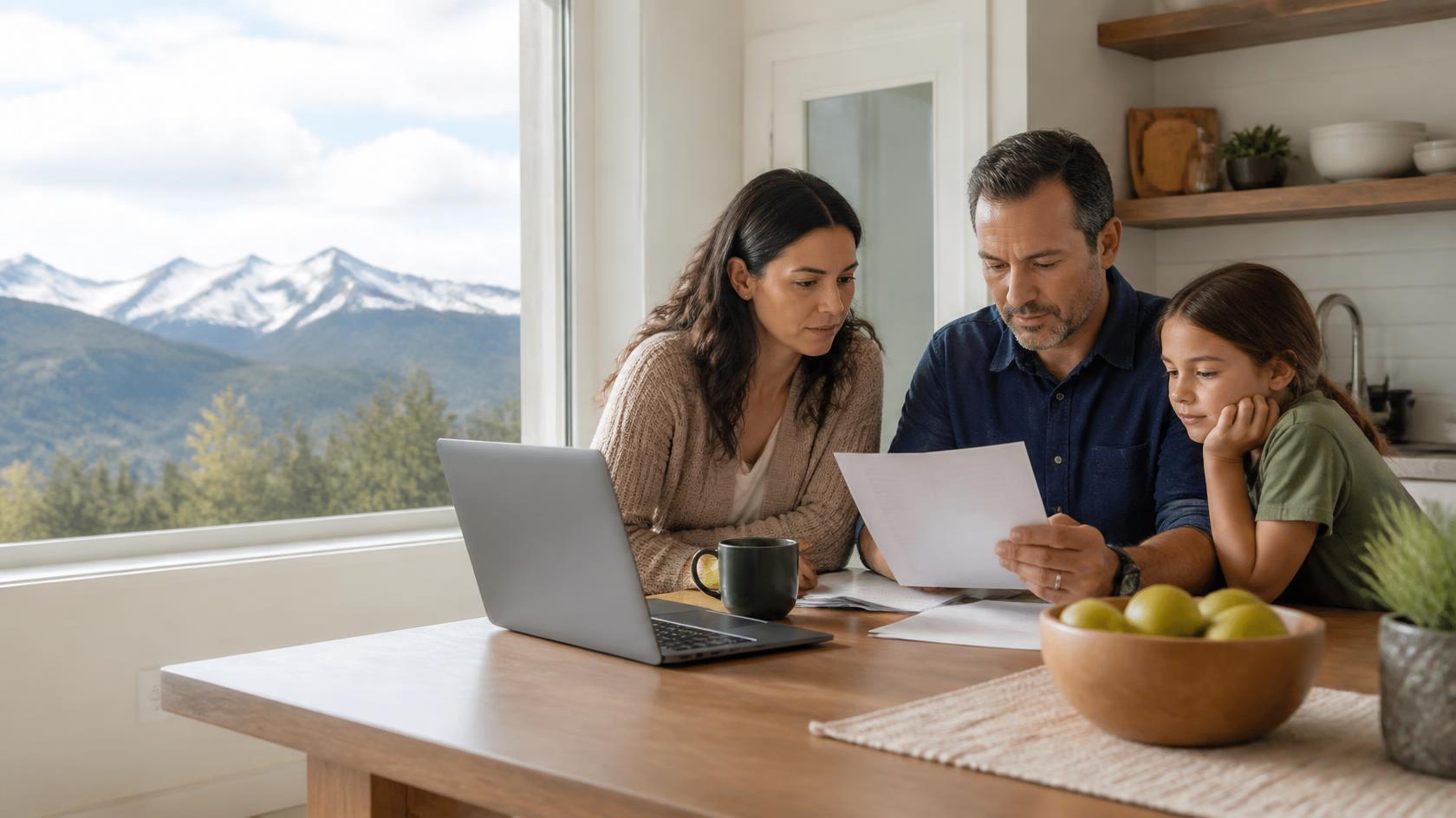 family discussing hospital indemnity insurance